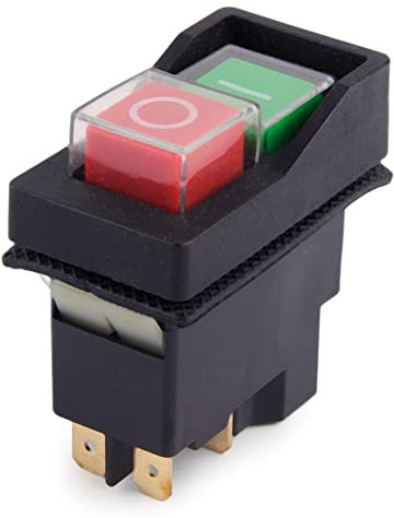 KJD17 - Interruttore elettromagnetico a 5 pin, 250 V, 16 A, interruttore di sicurezza, interruttore di emergenza, interruttore di avviamento, interruttore magnetico (5 pin)