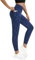 Buepeara Damen Yoga Leggings mit Taschen, High Waist Sporthose Tights Laufhose Fitnesshose Yogahose 5322-05 M