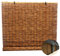 Natürliches Schilfrohr-Rollo, Sonnenschutz, wasserdichte Vorhänge, Retro-Stroh, Bambus, Shades für Innen- und Außenbereich (100 x 122 cm)
