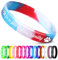 Jodimitty 1-300 Stück Personalisiertes Armband Silikon Armbänder Damen Herren, Custom Text & ICON, Bulk Armband für Event Festival Hochzeit Party Bewusstsein Motivation, 202x12mm (9 Stil Mischfarbe)