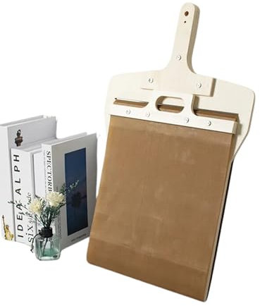 Pala per pizza scorrevole, manico in legno, 42 x 26 cm