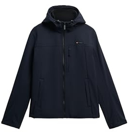Superdry Herren Kapuzen-Softshell-Trekkerjacke Finster Marineblau S