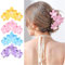 Pinzas grandes para el pelo con forma de flor para mujer, antideslizantes, fuertes clips de sujeción para cabello grueso, accesorios para el cabello (3 colores huevo3)