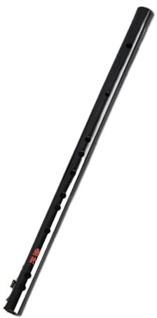 Bambusflöte Bambusflöte kurze Querflöte Holzblasinstrument im antiken Stil für Anfänger mehrere Stimmungen verfügbar(F tone+velvet bag)