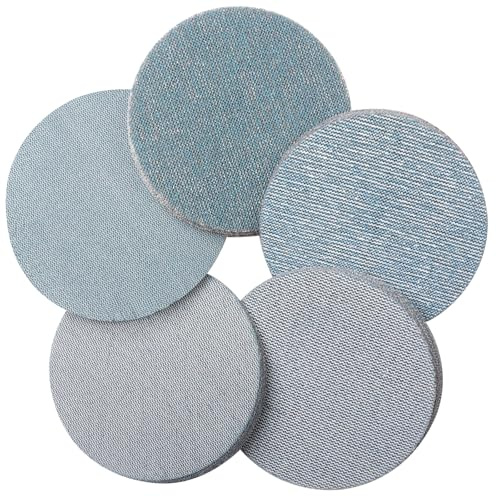 PMIQSA 125mm Mesh Sanding Discs, 50 Pcs Net Ceramic Sandpaper, 60/80/120/180/240 Grit Hook and Loop Dust Free Sanding Pads, for Drywall Sander Efficient Dust Removal Random Orbital Sander Polishing