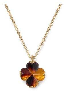 Kate Spade New York Spade Flower Pendant, Tortoise