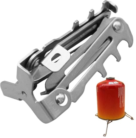 Canister Stand Camping - Hiking Gas Cartridge Holder | Sturdy Holder for Gas Bottle and Tripod for Hiking, Outdoor Grilling & BBQ Activities for Camping and Leisure