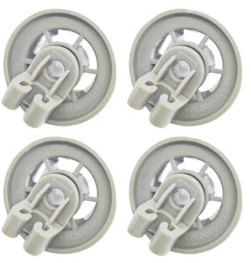 4pcs Dishwasher Rack Wheel ，Compatible for Bosch,Compatible for Siemens, Compatible for Neff， Dishwashers - Compatible Dishwasher Rack Tires and Spare Parts