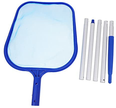 UKCOCO 1 Ensemble Épuisette de Piscine avec Manche Aluminium Kit de Nettoyage Durable pour Débris Accessoire Pratique pour Entretien de Piscine et Étang