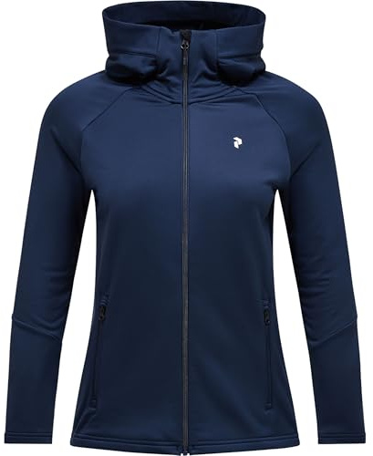Peak Performance Damen Rider Essentials Hoodie Jacke, blue shadow-blue shadow, M