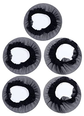 Ballett Haarknotennetz 5 Stück aus Mesh in Schwarz für Frauen und Mädchen