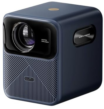 Wanbo Mozart 1 Pro Vidéoprojecteur 4K, Google TV/1200 ANSI Lumens/MEMC/HDR10, Autofocus & Correction Keystone Auto, Haut-Parleurs 20W, WiFi & Bluetooth, HDMI 2.0, Home Cinéma