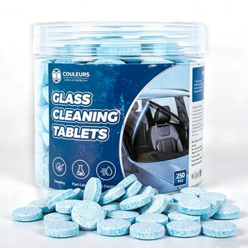 Couleurs Washer Fluid Tablets Glass Cleaner Konzentrat Windshield Wiper Fluid Car Windshield Cleaner Automotive Glass Cleaner, 250 Stück