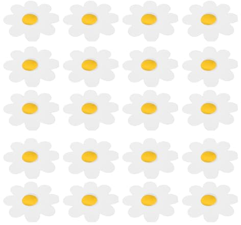 Amosfun Serviettes en Papier Motifs Marguerite Lot de 40 pour Fêtes d'Anniversaire et Réunions en Jardin, Fournitures de Table Décoratives de Fleur, Vaisselle Papier Fleurie