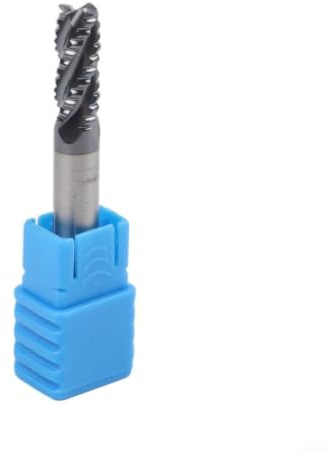 Micpointik VHM-Schruppfräser mit 4 Schneiden und AlTiN-Beschichtung für HPC, stabil bis 900°C, für Stahl, Alu, CNC-Fräsen(6mm)