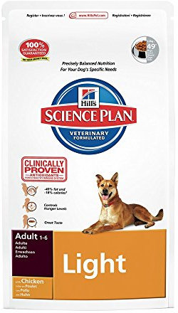 Hills Science Plan 0052742757001 Hills Canine Adult Light Huhn Hundefutter 12kg