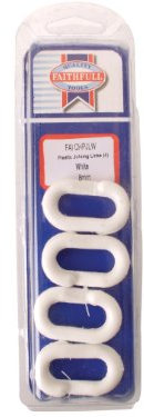 Faithfull 8mm Plastic Joining Links - White (4 Pieces)