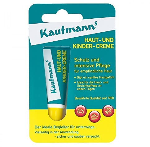 Kaufmanns Haut- und Kindercreme - die optimale Pflegecreme für sensible und empfindliche Haut in der Tube - für jeden Hauttypen geeignet, 10ml (1er Pack)