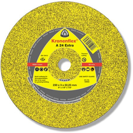 Klingspor 209014 A 24 EX, Trennscheiben für Handmaschinen, Verpackungseinheit 25, 115X3,2X22,23, G, 25