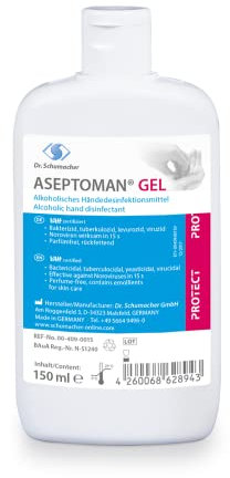 Aseptoman Gel Händedesinfektion Spenderflasche 1 Liter