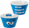 United Labels Sesamstraße Schüssel - Krümelmonster Me want Cookie Müslischale Schale aus Porzellan Blau 500 ml