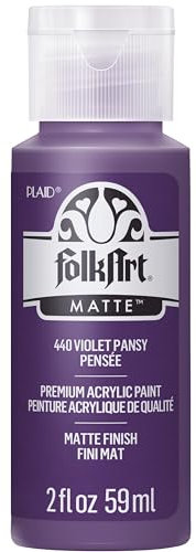 Folk Art Acrylic Paint, Violet Pansy, 2 oz