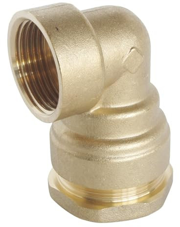 SOMATHERM FOR YOU, Raccord coudé en laiton pour tube PE Ø40 mm - Femelle 11/4 - Pression 20 bars - Température -10° à +80°C - Étanchéité optimale - Garantie 5 ans - Norme ACS