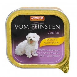Animonda vom Feinsten Junior Geflügel & Putenherzen 150 g, Futter, Tierfutter, Nassfutter für Katzen