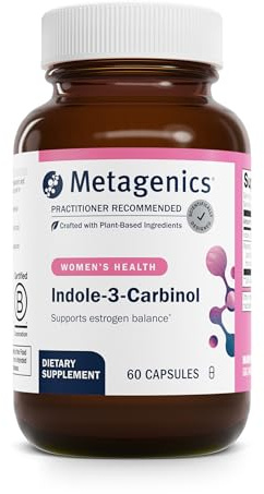 Metagenics Meta Indole-3-Carbinol Supplement - Supports Estrogen Hormone Balance, Antioxidant & Liver Health* - Non-GMO, Gluten-Free, Vegan - GMP Certified Facility - 60 Capsules