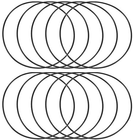 sourcing map 10 Stück Metrische Nitrilkautschuk O-Ringe Dichtung Gummi 100 mm Außendurchm. 96 mm Innendurchm. 2 mm Breite