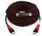 KAYO ESSENTIALS High Speed HDMI Cable 30 Meters with SIGNAL BOOSTER/Cable Tie & USB Charger INCLUDED -VER1.4 with Ethernet, Supports 3D,Audio Return Channel, Gold Plated Connectors, FULL HD-100 FT with RED & BLACK Mesh.