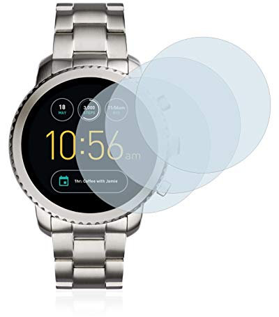 brotect Pellicola Protettiva Vetro per Fossil Q Explorist/Q Explorist (3.Gen) Protezione Schermo (3 Pezzi) [Durezza Estrema 9H, Chiaro]