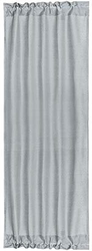 PiccoCasa Paneles laterales de cortina francesa con aislamiento térmico, cortinas opacas de 25 x 72 pulgadas, oscurecimiento de la habitación para puertas de cristal, 1 panel, gris
