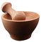 Wooden World - Ensemble de mortier en bois - Petit mortier de cuisine et pilon - Moudre les épices et les herbes - Grand cadeau - Mortier résistant en bois de hêtre. - Taille 10,5 cm x 6 cm