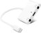 iPhone Headphone Jack Adapter 3 in 1, Dual 3.5mm Headphone Jack Adapter with Charging, Compatible with iPhone 14/13/12/11/XS/XS Max/XR/X /8 /8plus/7/plus/iPad - Supports iOS 10+
