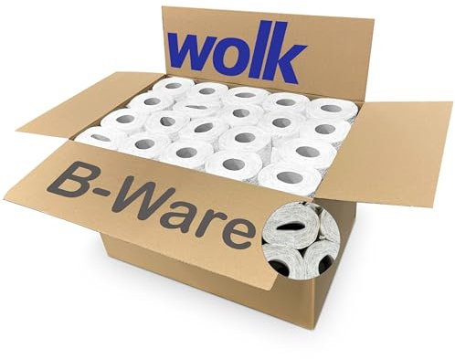 80x Rollen Toilettenpapier BULK-Verpackung 3-Lagig - Ware zweiter Wahl - Kann verformte Rollen enthalten - Keine Plastik-Umverpackung