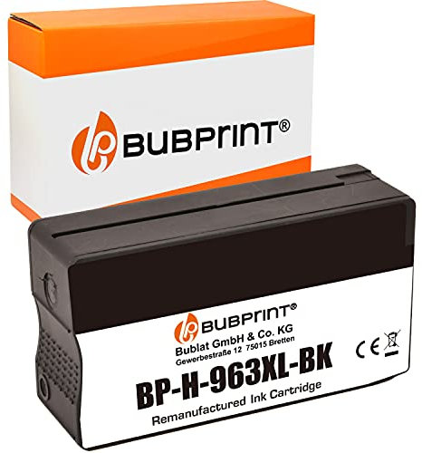 Bubprint Kompatibel Druckerpatrone als Ersatz für HP 963XL 963 XL für OfficeJet Pro 9010 9012 9013 9014 9015 9016 9019 9020 9022 9025 Schwarz