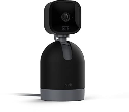 Blink Mini Pan-Tilt Camera | Bewegliche Plug-in-Überwachungskamera für den Innenbereich, Zwei-Wege-Audio, HD-Video, Bewegungserfassung, Funktioniert mit Alexa (schwarz)