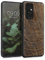 kwmobile Housse Compatible avec OnePlus 9 Pro Coque - Étui de Protection Rigide Antichoc avec Cadre en TPU - Brun foncé
