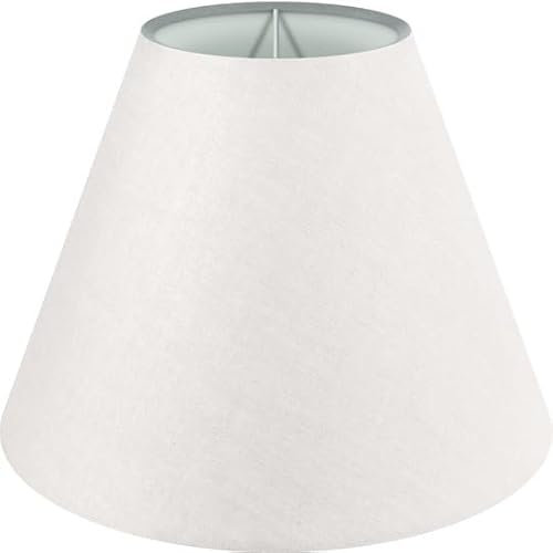 Wogati® Premium Lampenschirm E14/E27 Baumwolle | Verschiedene Größen & Farben | Ecru/Größe: M | Für Stehlampe, Hängelampe Und Tischlampe