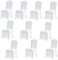 95Street Stuhlhussen Weiß,10 Stück Stuhlbezug Hochzeit Waschbarer Chair Covers Abnehmbarer Universeller Stuhlbezug Wiederverwendbar Elastische Stuhlhusse,Hochzeitsfeier,Jubiläumsfeier, Heimdekoration