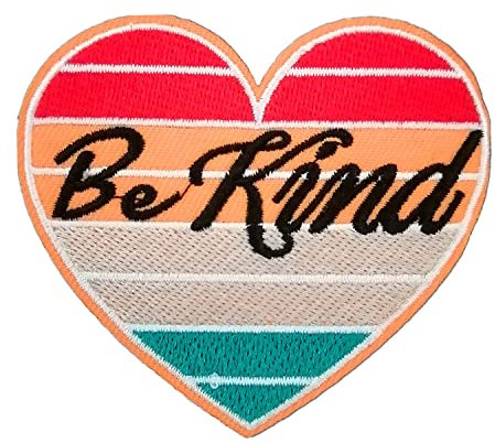 BPA Aufnäher Patches,Patches zum Aufbügeln,Bügel Patches,Flicken zum Aufbügeln-Be Kind