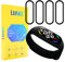 LUSEE 4 Piezas Protector de Pantalla Compatible con Xiaomi Mi Band 8 y Xiaomi Mi Band 7 [3D Curvo] [Cobertura Completa] [Resistente a los arañazos] Soft HD Protector Pantalla [Sin Burbujas]