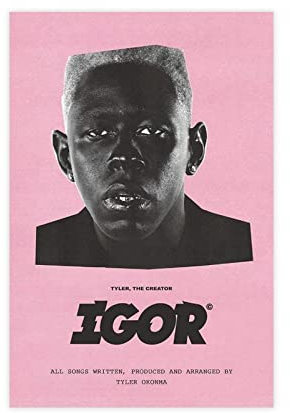RIPEX The Creator IGOR Hip Hop Rap Album Cover Leinwand Poster Schlafzimmer Dekor Sport Landschaft Büro Zimmer Dekor Geschenk Unframe Stil 50 x 75 cm