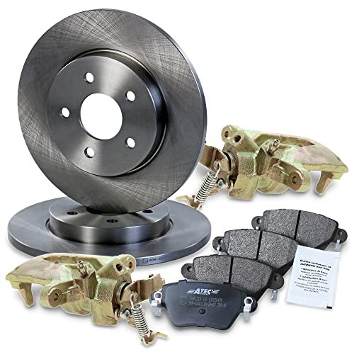 ATEC Germany Bremsenset Hinterachse inkl. Bremsscheiben Ø 280 mm Voll + Bremsbeläge Hinten & Bremssattel Hinten Kompatibel mit FORD MONDEO Mk3 (B5Y), MONDEO Mk3 Stufenheck (B4Y)