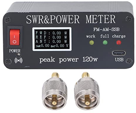 Leistungsmesser SWR Leistungsmesser Wellenlängenmesser Type C Interface Antennentuner mit Anschluss für Radioantenne