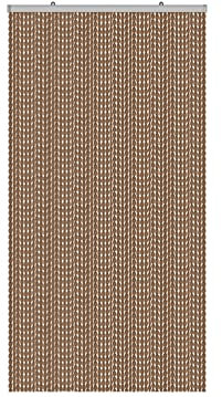 BIANCHERIAWEB Tenda Antimosca Antirumore Caduta Pannello Porta Finestra Casa PON PON 100X220 Marrone