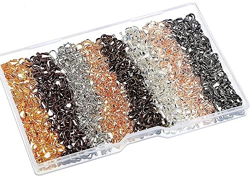 VOANZO 8 Colours Wire Guardians for Jewelry Making U Shape Wire Guards Cable Protectors for Bracelet Necklace Pendant Beading for DIY Jewelry Making Supplies