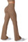 HEGALY Damen-Yogahose – überkreuzte Schlag-Leggings, butterweich, hohe Taille, Workout, lässig, Bootcut-Hose, Braun, XS