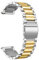 Armband Kompatibel mit Withings Steel HR 40mm/Steel HR Sport Armband Metall Ersatzarmband Wasserdicht Edelstahl Replacement Wrist Strap Zubehör Uhrenarmband (Gold/Silver)